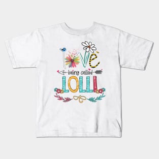 Love Being Called Lolli Happy Mother's Day Kids T-Shirt